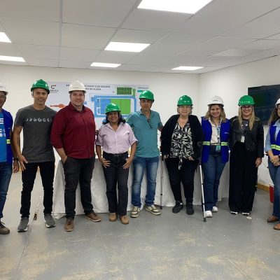 Visita técnica guiada por equipe da Concessionária Prolagos, destacou tecnologias de última geração da nova ETE de tratamento terciário